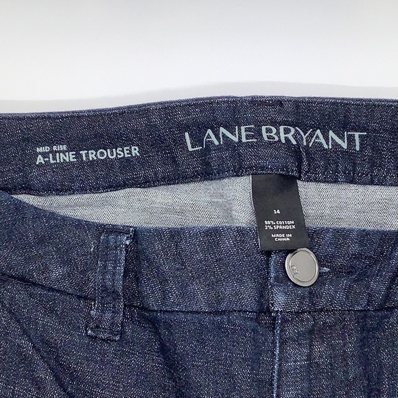 Lane Bryant Women’s Mid Rise A-line Trouser Jeans - Picture 6 of 13